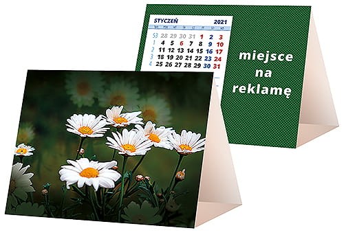 kalendarze biurkowe - piramidki - wzór KP1-072