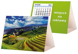 Kalendarze biurkowe - PIRAMIDKA mała - wzór KP1-074