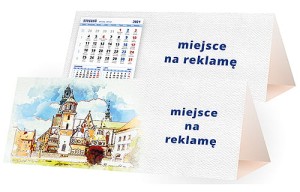 Kalendarze biurkowe - PIRAMIDKA duża - wzór KP3-041