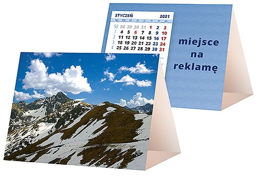 kalendarze biurkowe - piramidki - wzór KP1-075