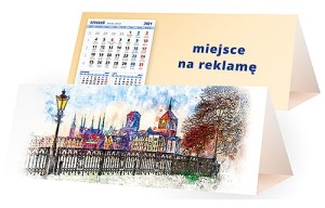 Kalendarze biurkowe - PIRAMIDKA duża - wzór KP3-044