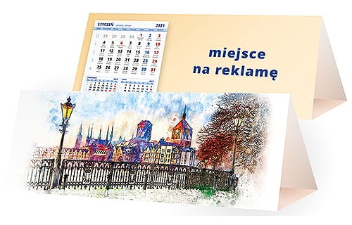 kalendarze biurkowe - piramidki - wzór KP3-044
