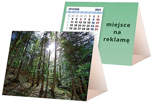 kalendarze biurkowe - piramidki - wzór KP1-078