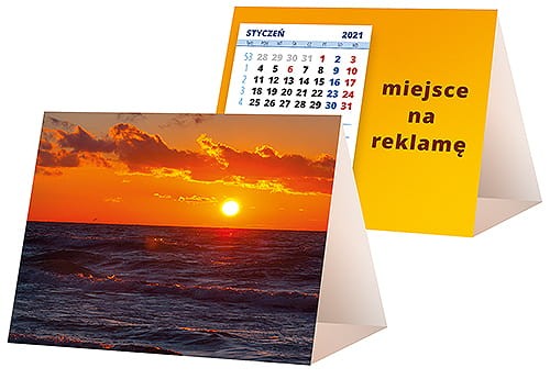 kalendarze biurkowe - piramidki - wzór KP1-079