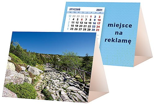 kalendarze biurkowe - piramidki - wzór KP1-082