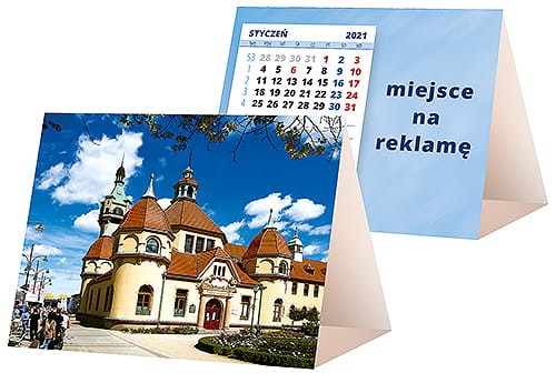 kalendarze biurkowe - piramidki - wzór KP1-083