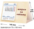 kalendarze biurkowe - piramidki - wzór KP1-084