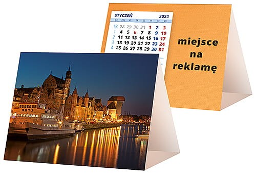 kalendarze biurkowe - piramidki - wzór KP1-086