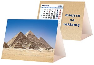 Kalendarze biurkowe - PIRAMIDKA mała - wzór KP1-091