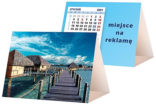 kalendarze biurkowe - piramidki - wzór KP1-092