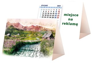 Kalendarze biurkowe - PIRAMIDKA mała - wzór KP1-096