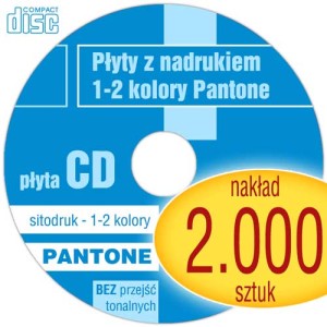 Płyty CD + sitodruk (1-2 kol. Pantone) - pakiet 2.000 szt.