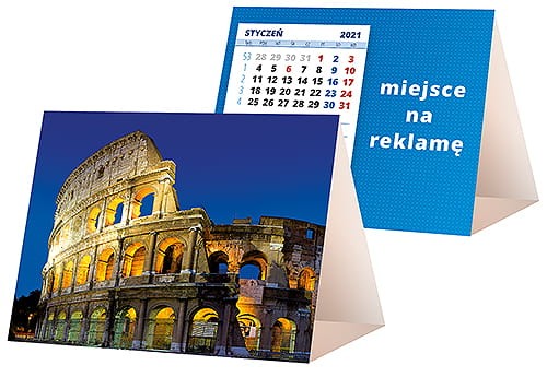 kalendarze biurkowe - piramidki - wzór KP1-102