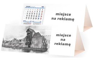 Kalendarze biurkowe - PIRAMIDKA duża - wzór KP3-056