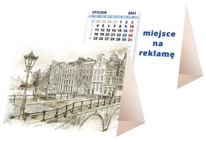 Kalendarze biurkowe - PIRAMIDKA mała - wzór KP1-104
