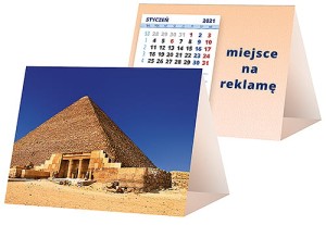 Kalendarze biurkowe - PIRAMIDKA mała - wzór KP1-110