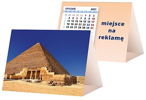 kalendarze biurkowe - piramidki - wzór KP1-110