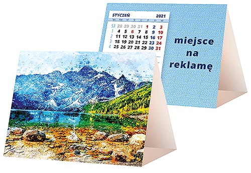 kalendarze biurkowe - piramidki - wzór KP1-111