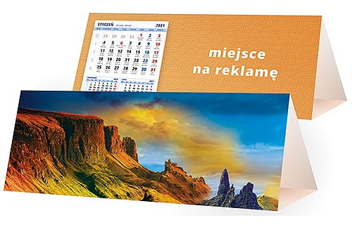 kalendarze biurkowe - piramidki - wzór KP3-060