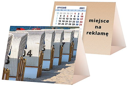 kalendarze biurkowe - piramidki - wzór KP1-113
