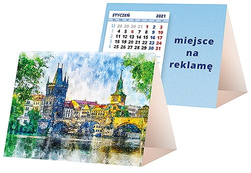 kalendarze biurkowe - piramidki - wzór KP1-114