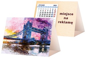Kalendarze biurkowe - PIRAMIDKA mała - wzór KP1-120