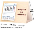 kalendarze biurkowe - piramidki - wzór KP1-120