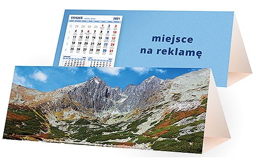 kalendarze biurkowe - piramidki - wzór KP3-064
