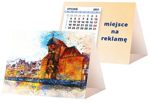 Kalendarze biurkowe - PIRAMIDKA mała - wzór KP1-123