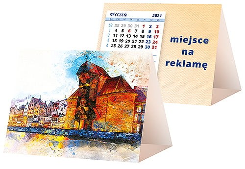 kalendarze biurkowe - piramidki - wzór KP1-123