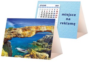 Kalendarze biurkowe - PIRAMIDKA mała - wzór KP1-125