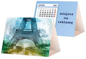 Kalendarze biurkowe - PIRAMIDKA mała - wzór KP1-126