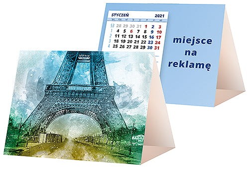 kalendarze biurkowe - piramidki - wzór KP1-126