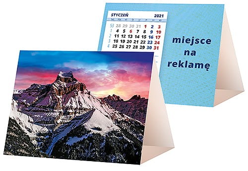 kalendarze biurkowe - piramidki - wzór KP1-128
