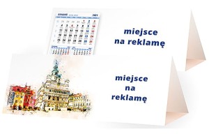 Kalendarze biurkowe - PIRAMIDKA duża - wzór KP3-068