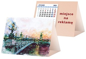Kalendarze biurkowe - PIRAMIDKA mała - wzór KP1-129