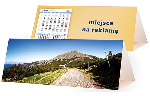 kalendarze biurkowe - piramidki - wzór KP3-069