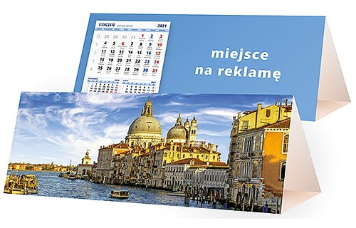kalendarze biurkowe - piramidki - wzór KP3-070