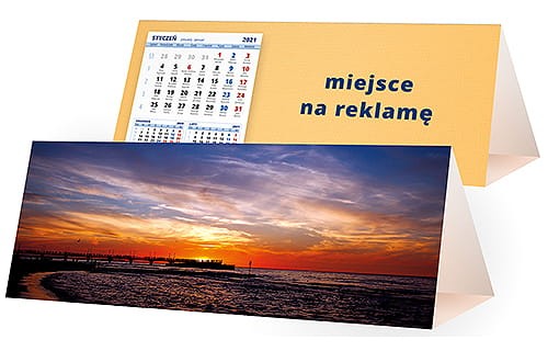kalendarze biurkowe - piramidki - wzór KP3-071