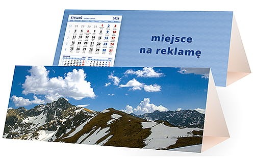 kalendarze biurkowe - piramidki - wzór KP3-075