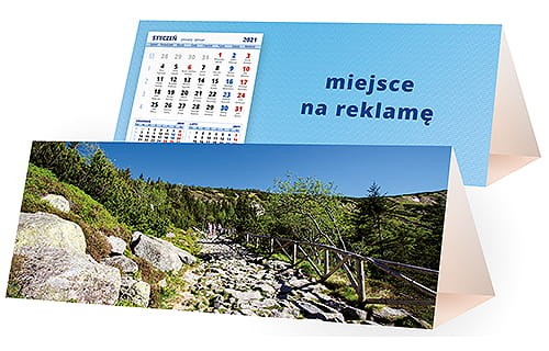 kalendarze biurkowe - piramidki - wzór KP3-082