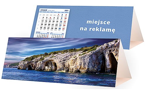 kalendarze biurkowe - piramidki - wzór KP3-085