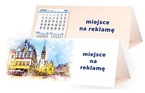 Kalendarze biurkowe - PIRAMIDKA duża - wzór KP3-090