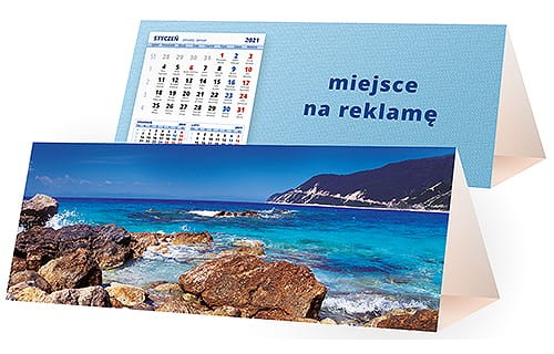 kalendarze biurkowe - piramidki - wzór KP3-094