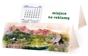 Kalendarze biurkowe - PIRAMIDKA duża - wzór KP3-096