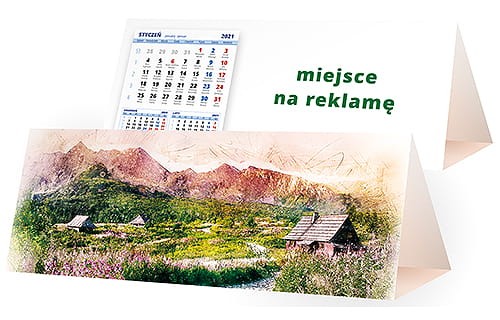 kalendarze biurkowe - piramidki - wzór KP3-096