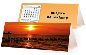 Kalendarze biurkowe - PIRAMIDKA duża - wzór KP3-097