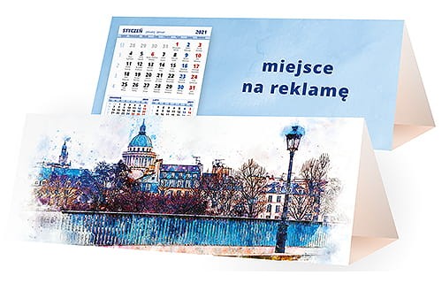 kalendarze biurkowe - piramidki - wzór KP3-098