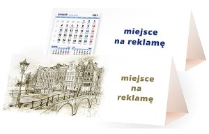 Kalendarze biurkowe - PIRAMIDKA duża - wzór KP3-104