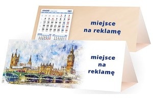 Kalendarze biurkowe - PIRAMIDKA duża - wzór KP3-105